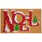 Brown and Red "Noel" Natural Coir Outdoor Christmas Doormat 18" x 30"